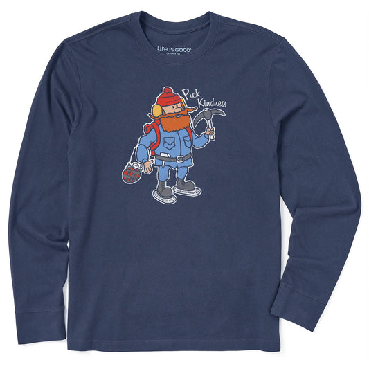 Men's Pick Kindness Cornelius Long Sleeve Crusher Tee