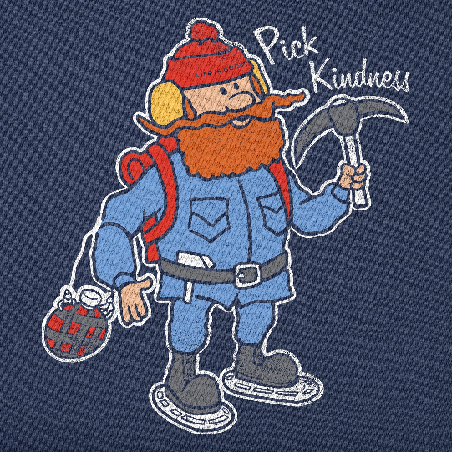 Men's Pick Kindness Cornelius Long Sleeve Crusher Tee