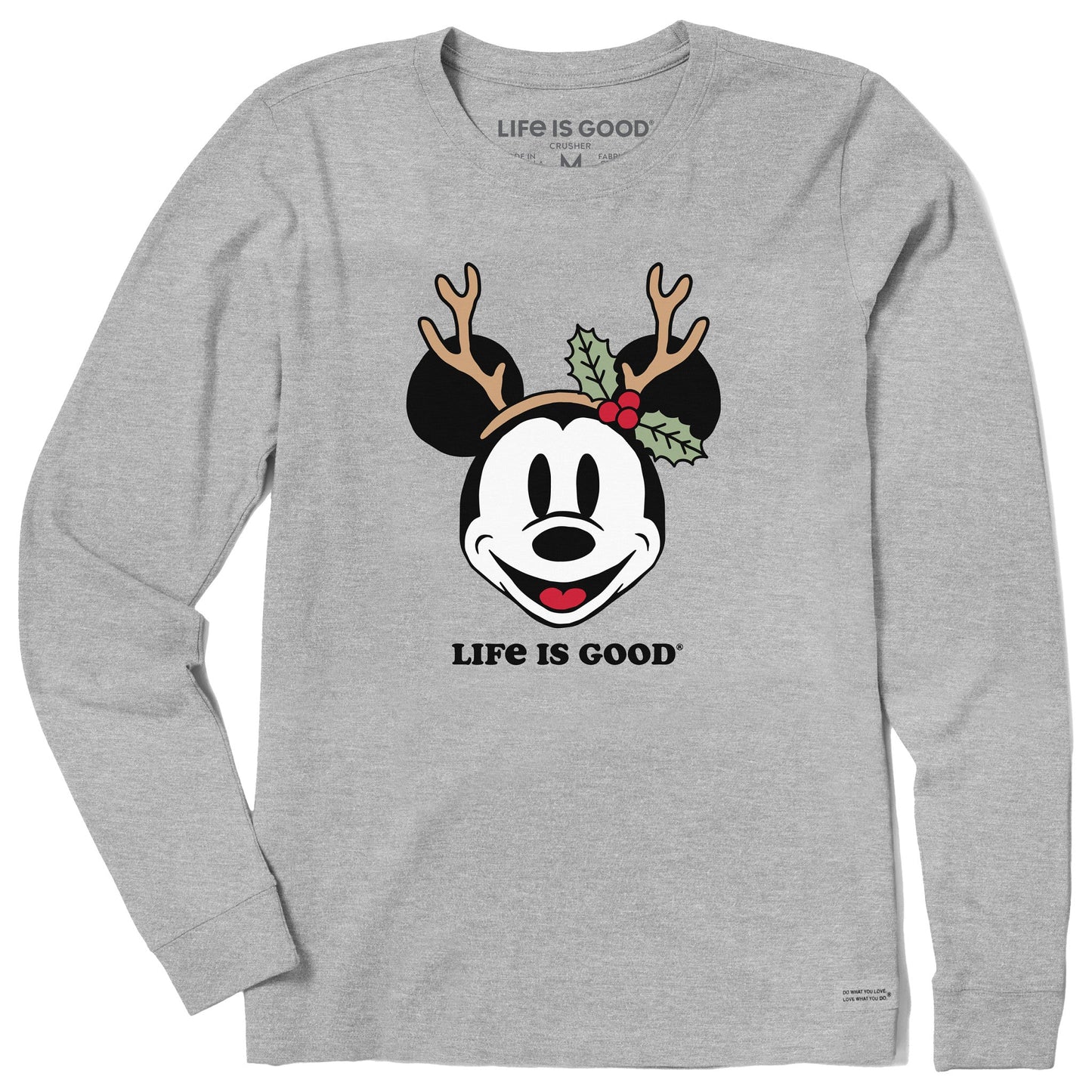 Women's Willie Reindeer Ears Long Sleeve Crusher Tee