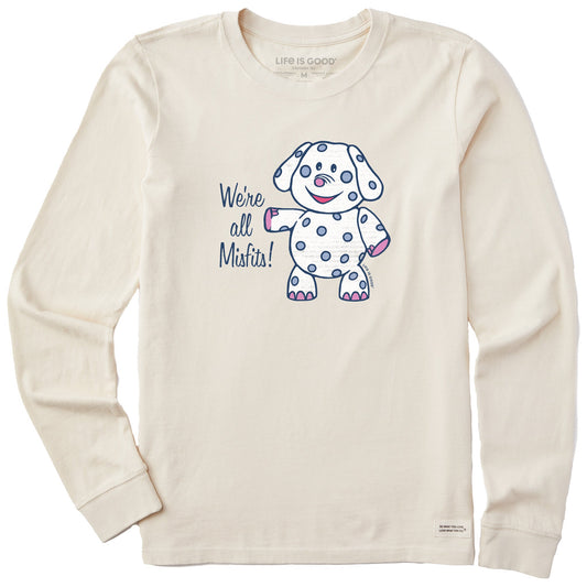 Women's We're All Misfits Elephant Long Sleeve Crusher Tee