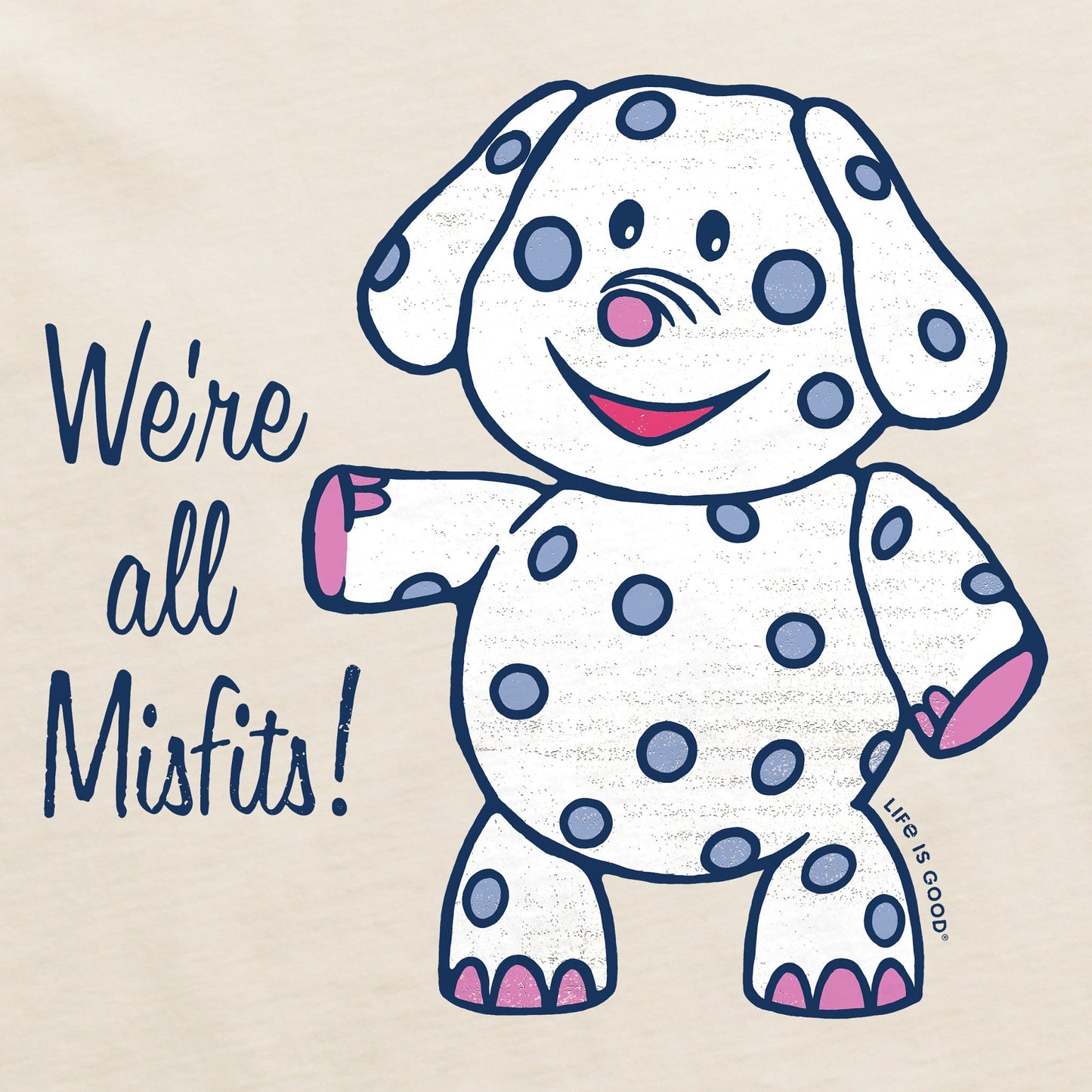 Women's We're All Misfits Elephant Long Sleeve Crusher Tee