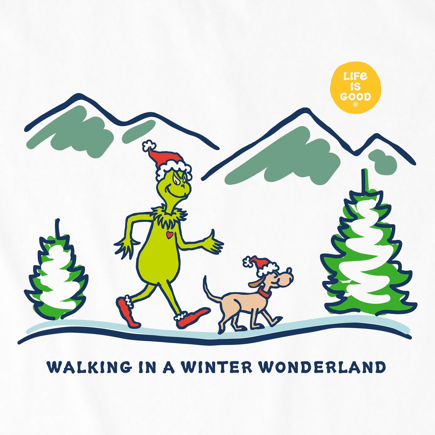 Women's Grinch and Max Scape Long Sleeve Crusher Tee