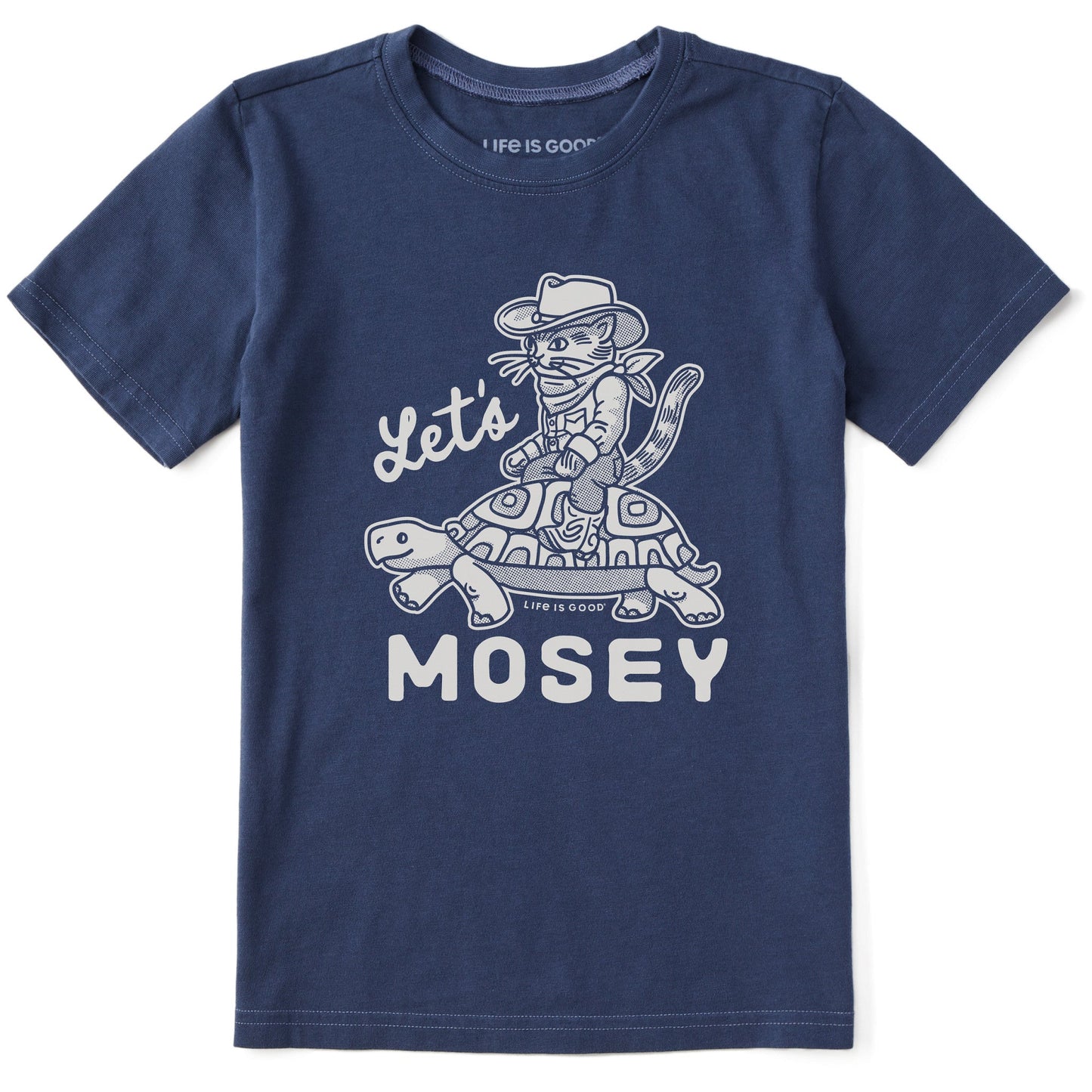Kids Let's Mosey Cowboy Cat Short Sleeve Crusher Tee