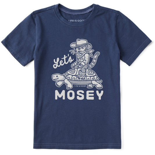 Kids Let's Mosey Cowboy Cat Short Sleeve Crusher Tee