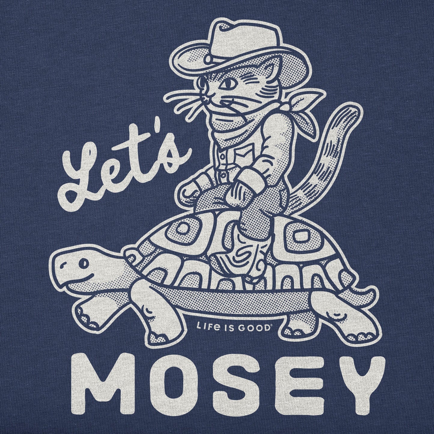 Kids Let's Mosey Cowboy Cat Short Sleeve Crusher Tee