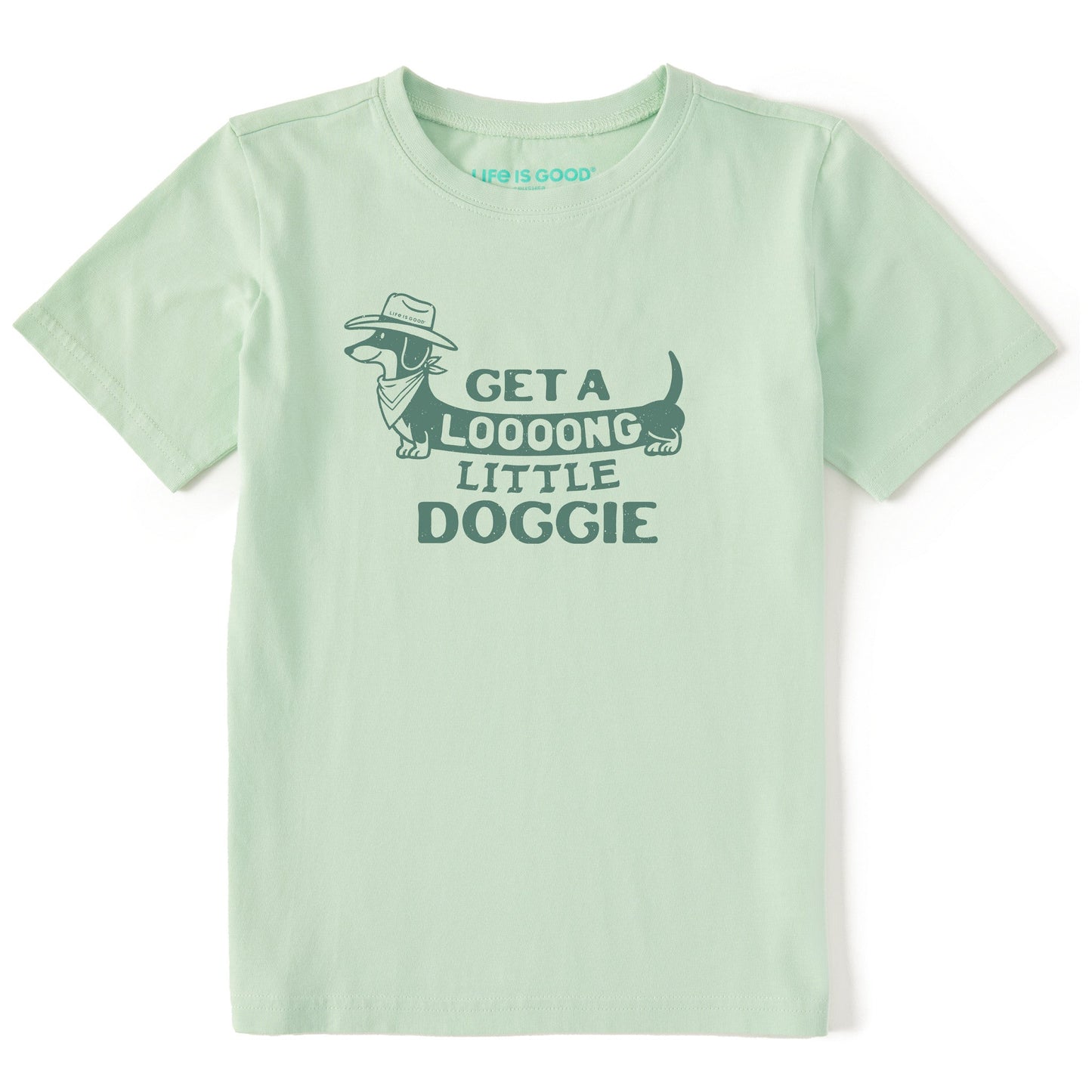 Kids Get a Loooong Little Doggie Short Sleeve Crusher Tee