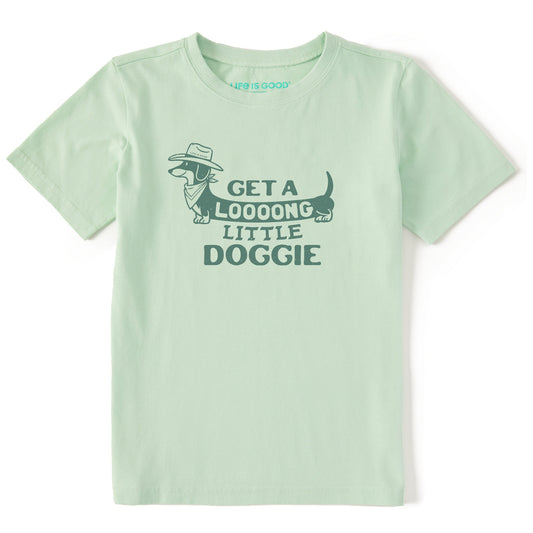Kids Get a Loooong Little Doggie Short Sleeve Crusher Tee
