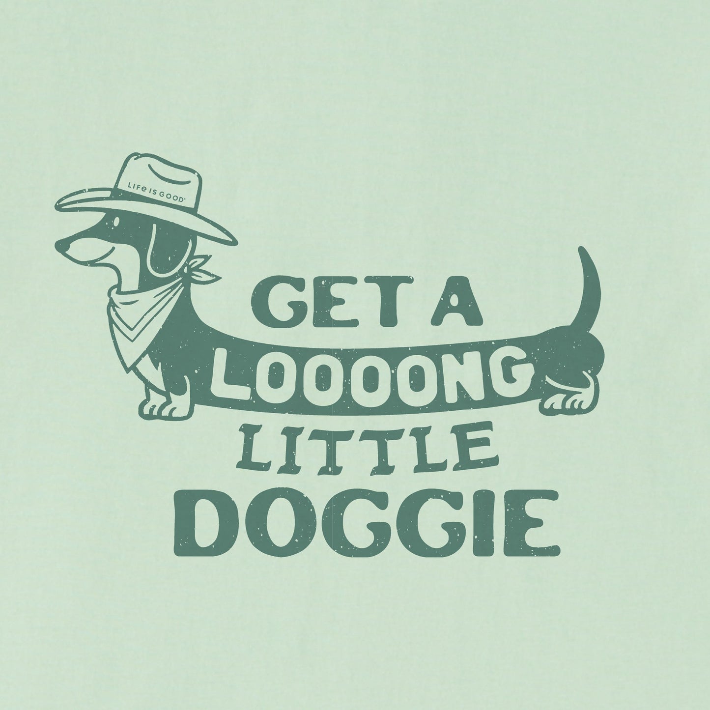 Kids Get a Loooong Little Doggie Short Sleeve Crusher Tee