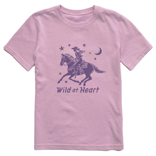 Kids Wild at Heart Cowgirl Short Sleeve Crusher Tee