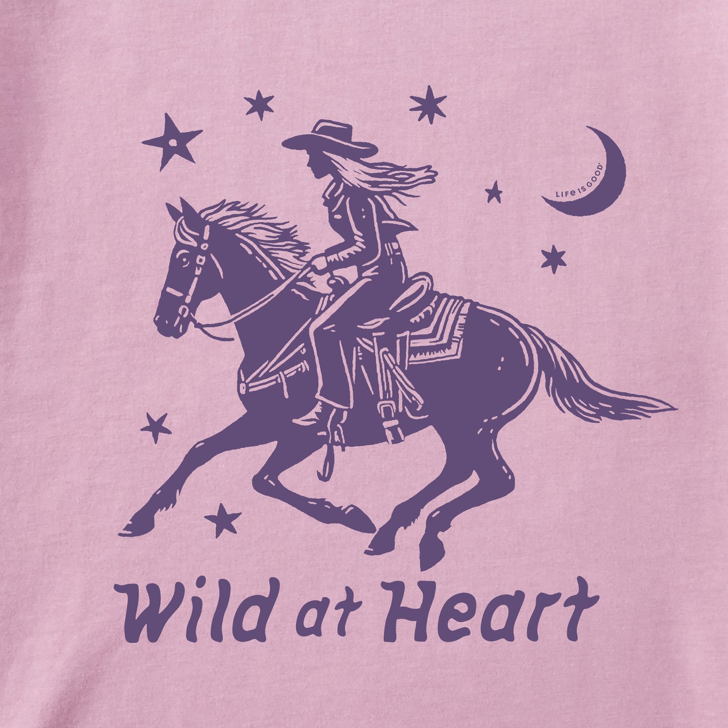 Kids Wild at Heart Cowgirl Short Sleeve Crusher Tee