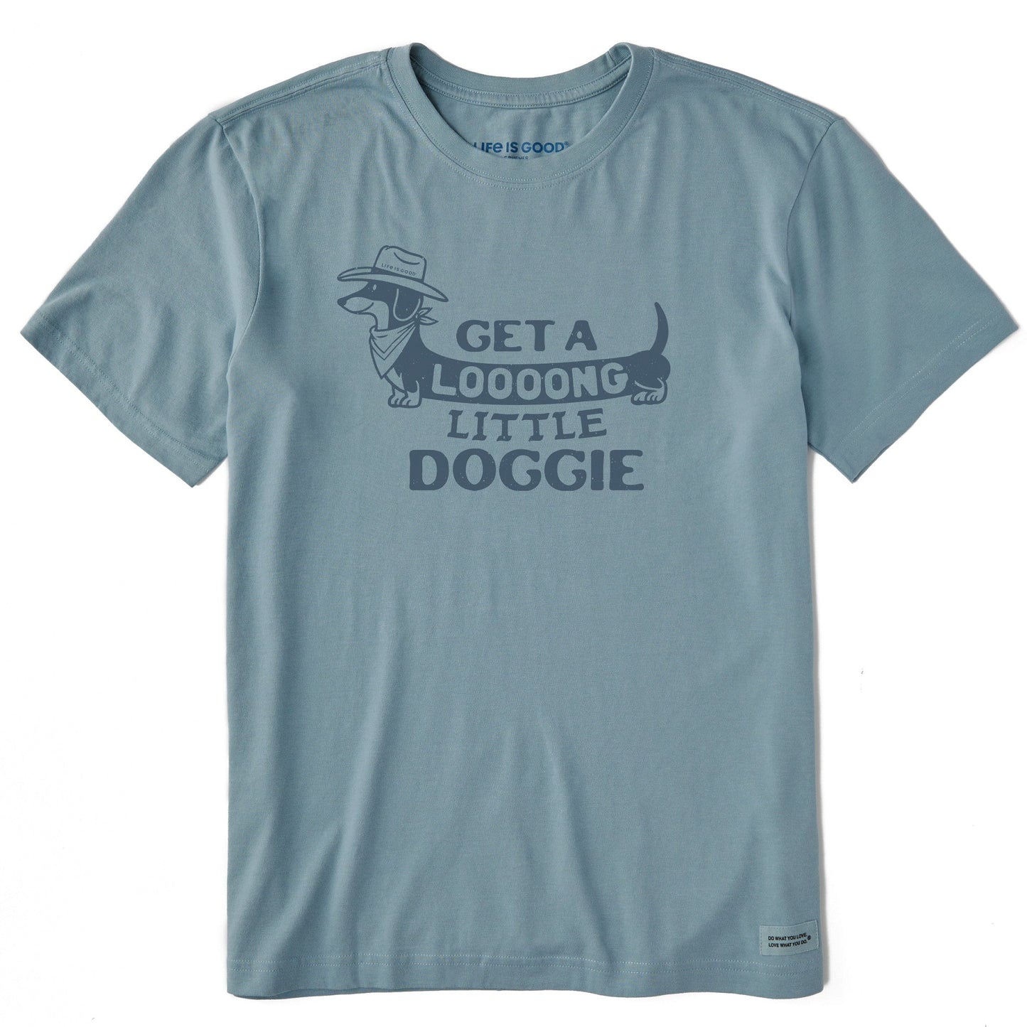 Men's Get a Loooong Little Doggie Short Sleeve Crusher Tee
