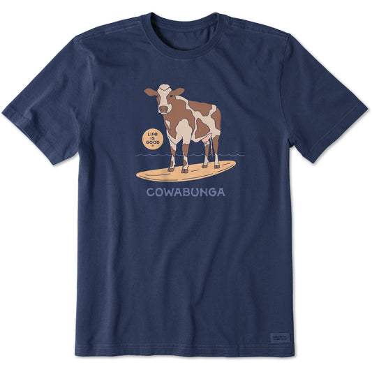 Men's Cowabunga Short Sleeve Crusher Tee