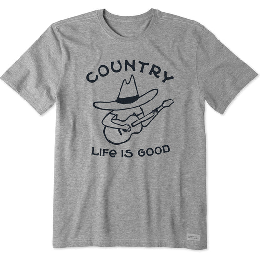 Men's Country Guitar Short Sleeve Crusher Tee