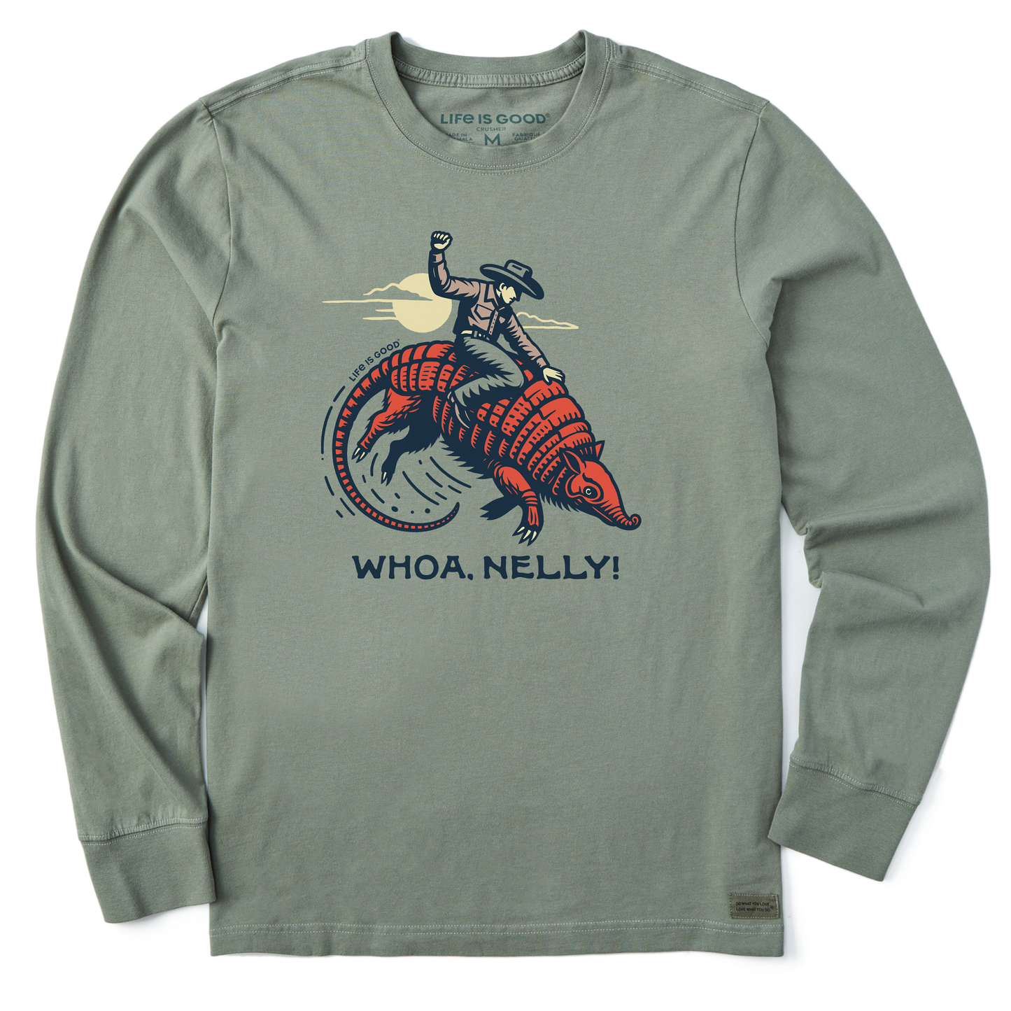 Men's Whoa, Nelly! Long Sleeve Crusher Tee