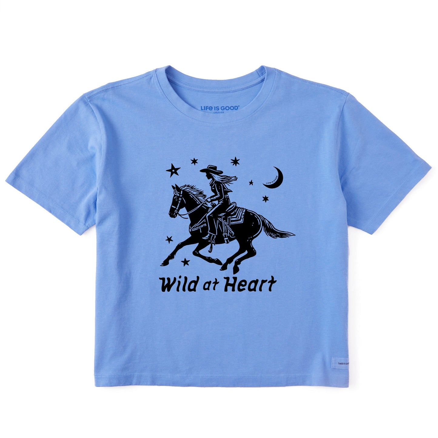 Women's Wild at Heart Cowgirl Short Sleeve Crusher Boxy Tee
