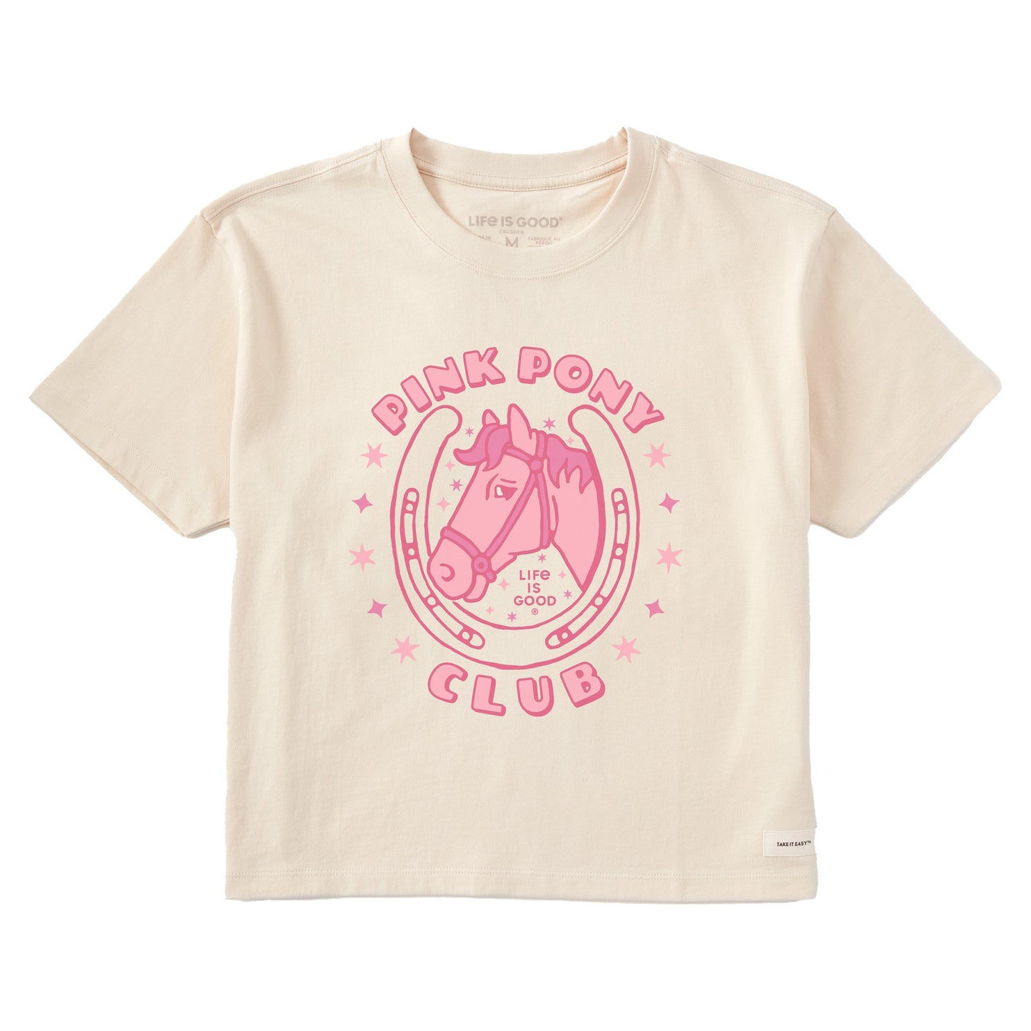 Women's Pink Pony Club Short Sleeve Crusher Boxy Tee