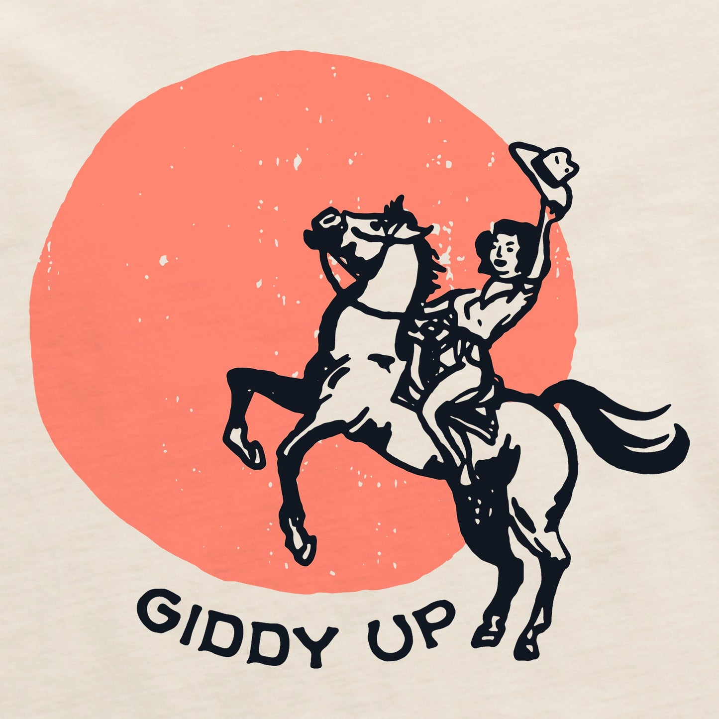 Women's Giddy Up Cowgirl Short Sleeve Crusher Boxy Tee