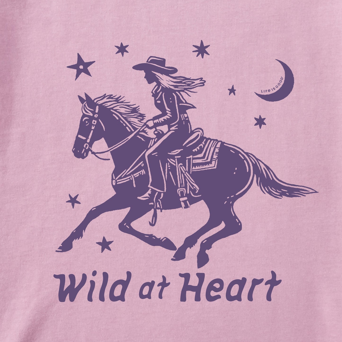 Women's Wild at Heart Cowgirl Short Sleeve Crusher Tee