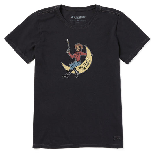 Women's Shoot for the Moon Short Sleeve Crusher Tee
