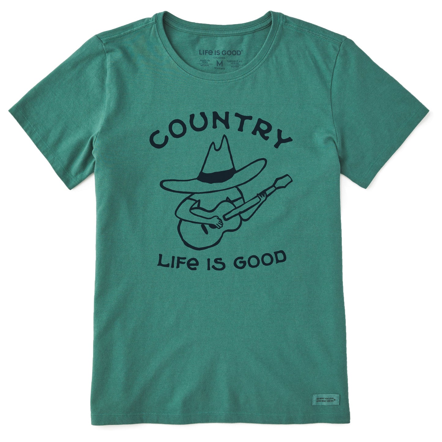 Women's Country Guitar Short Sleeve Crusher Tee