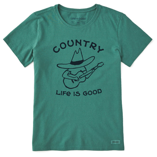 Women's Country Guitar Short Sleeve Crusher Tee