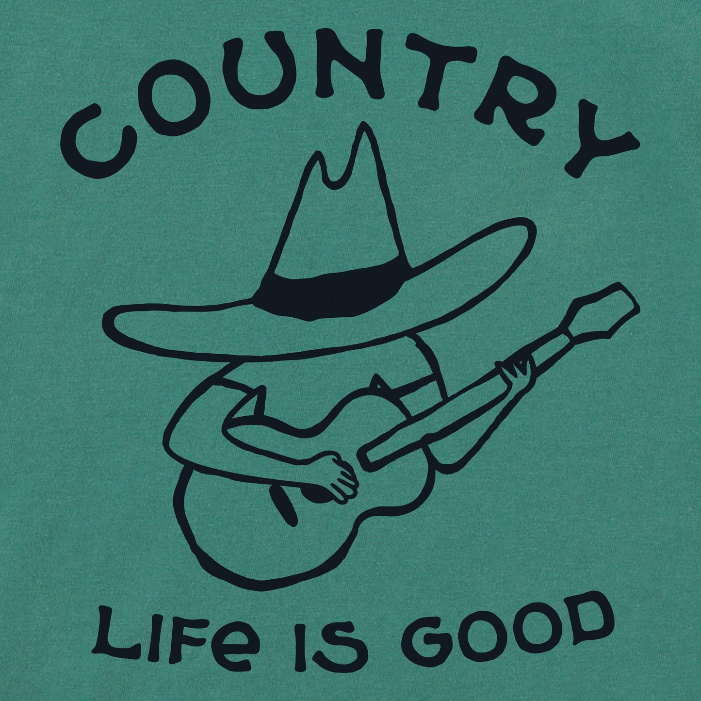 Women's Country Guitar Short Sleeve Crusher Tee