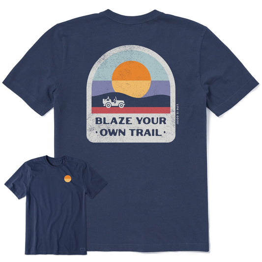 Men's Blaze Your Own Trail Short Sleeve Crusher Tee
