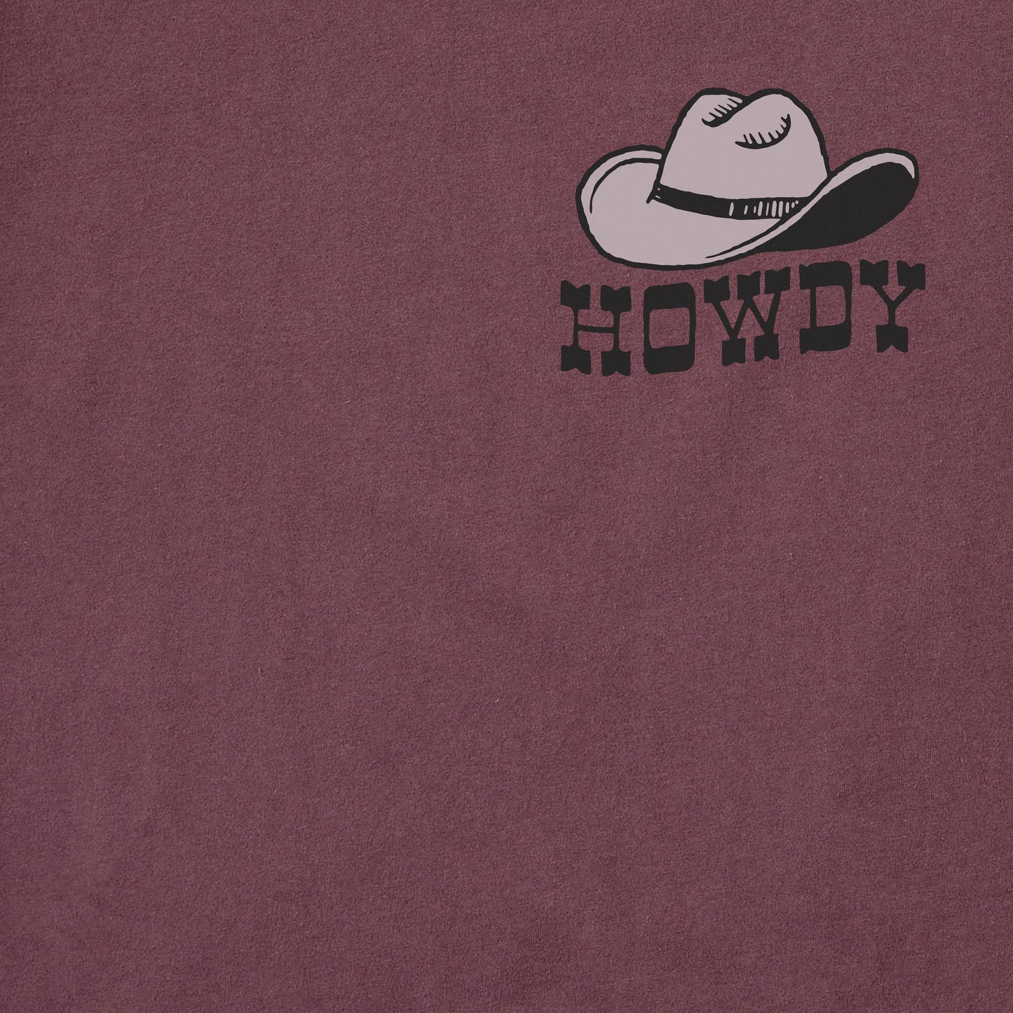 Men's Howdy Hat Long Sleeve Crusher Tee