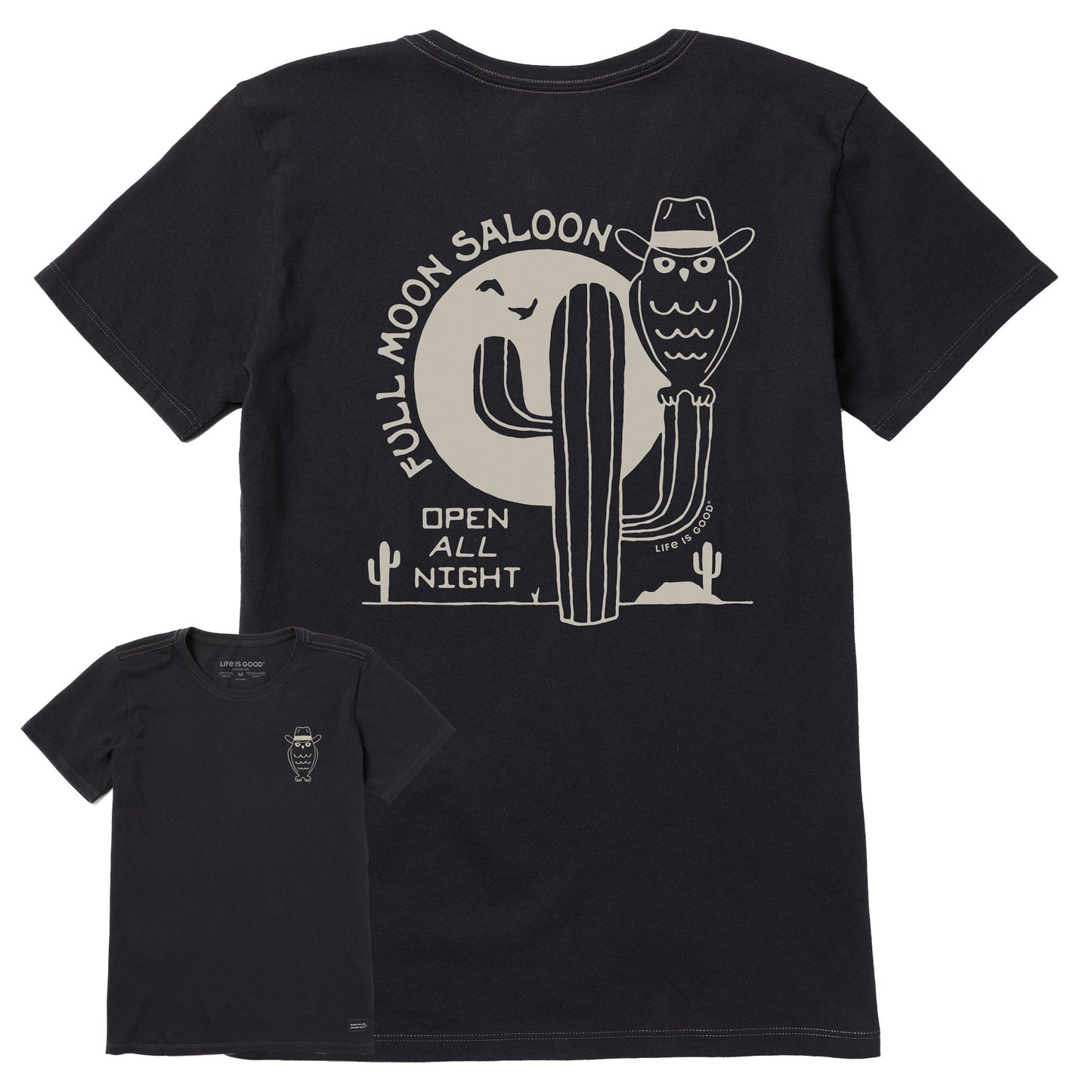 Women's Full Moon Saloon Short Sleeve Crusher Tee