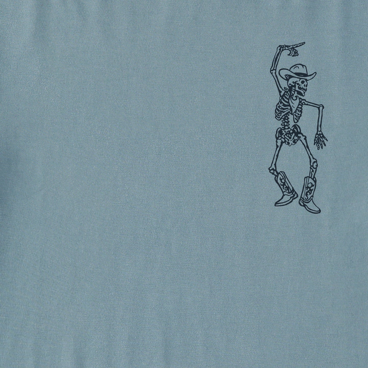 Women's Skeleton Cowboy Dance Short Sleeve Crusher Tee