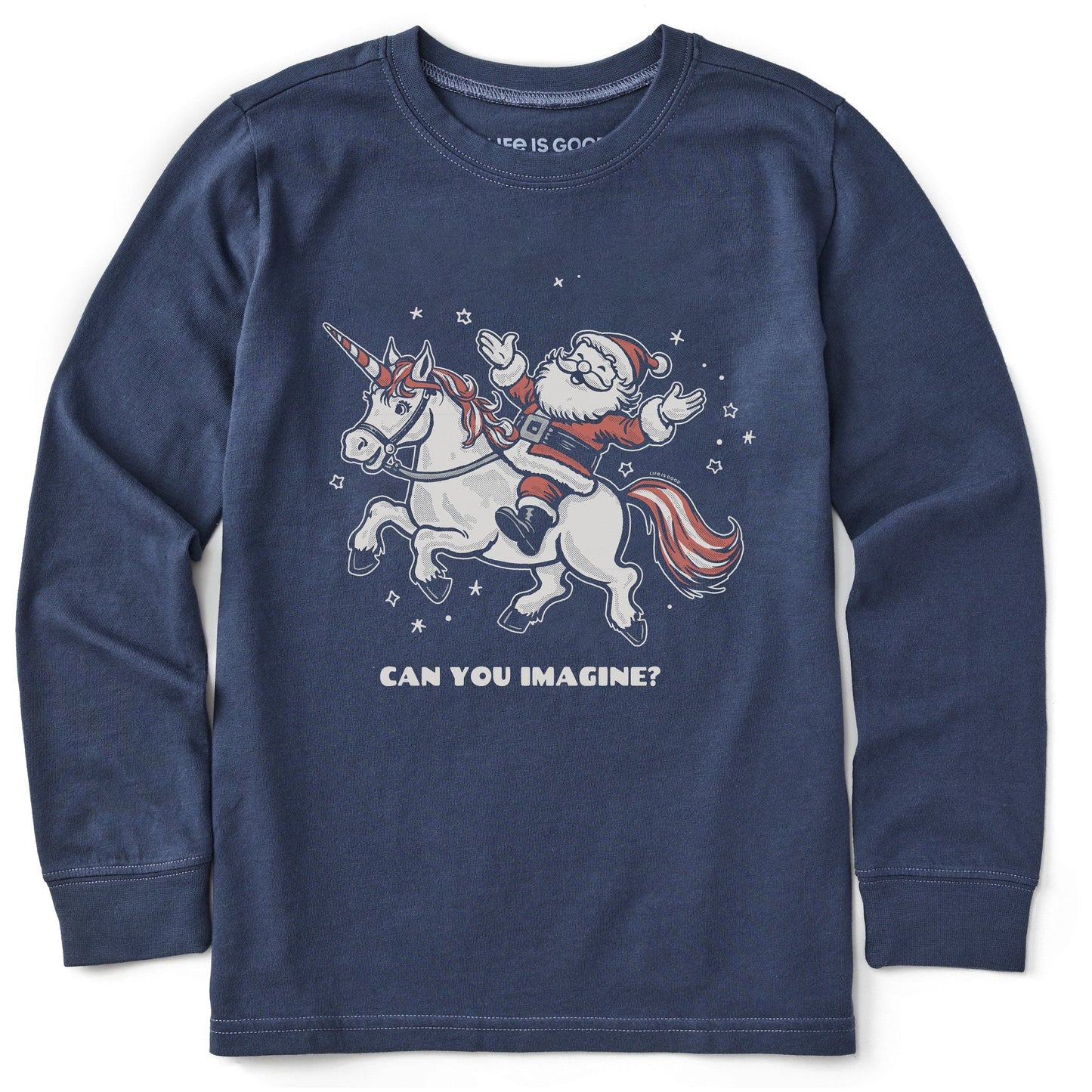 Kids Can You Imagine? Long Sleeve Crusher Tee