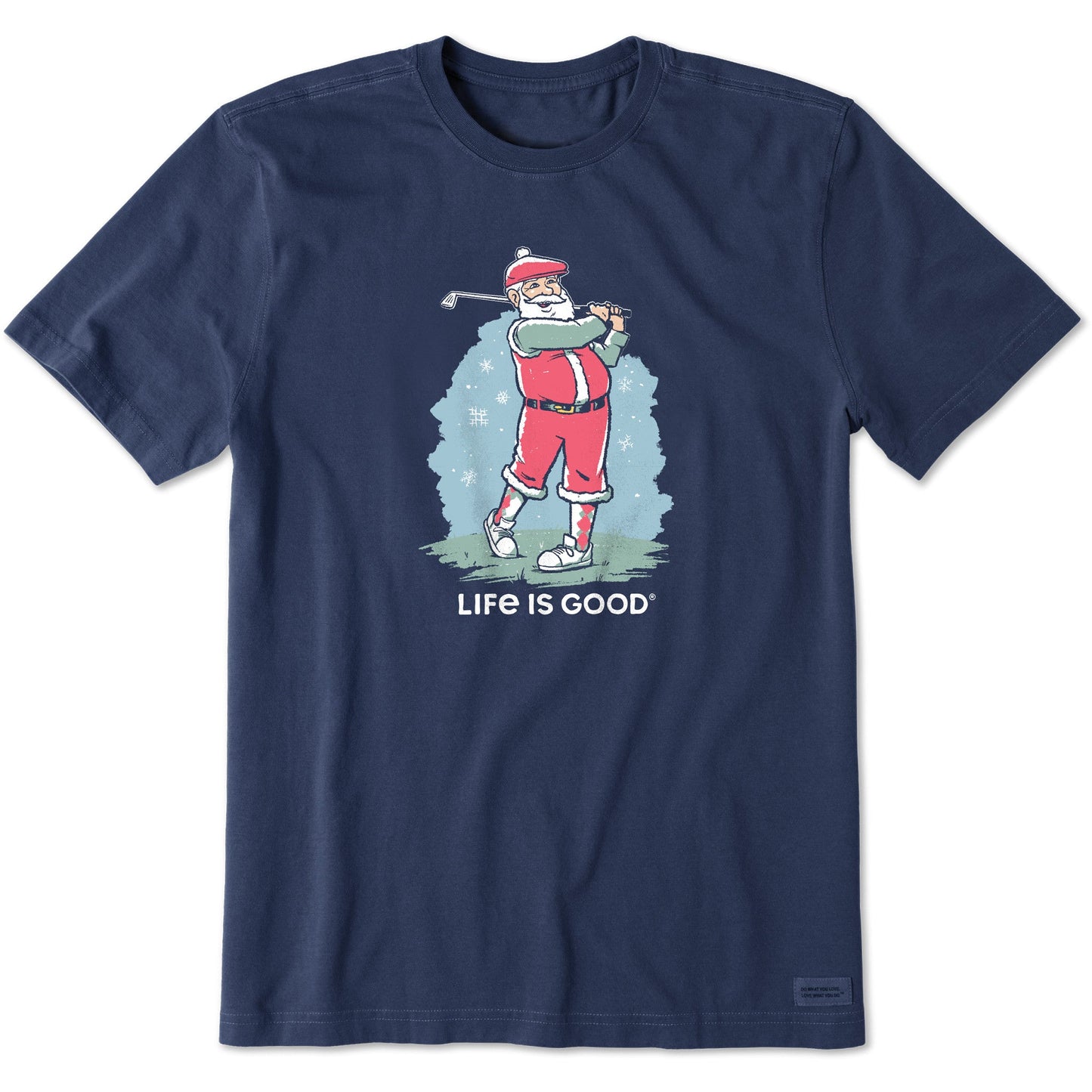 Men's Santa Golfing Short Sleeve Crusher Tee