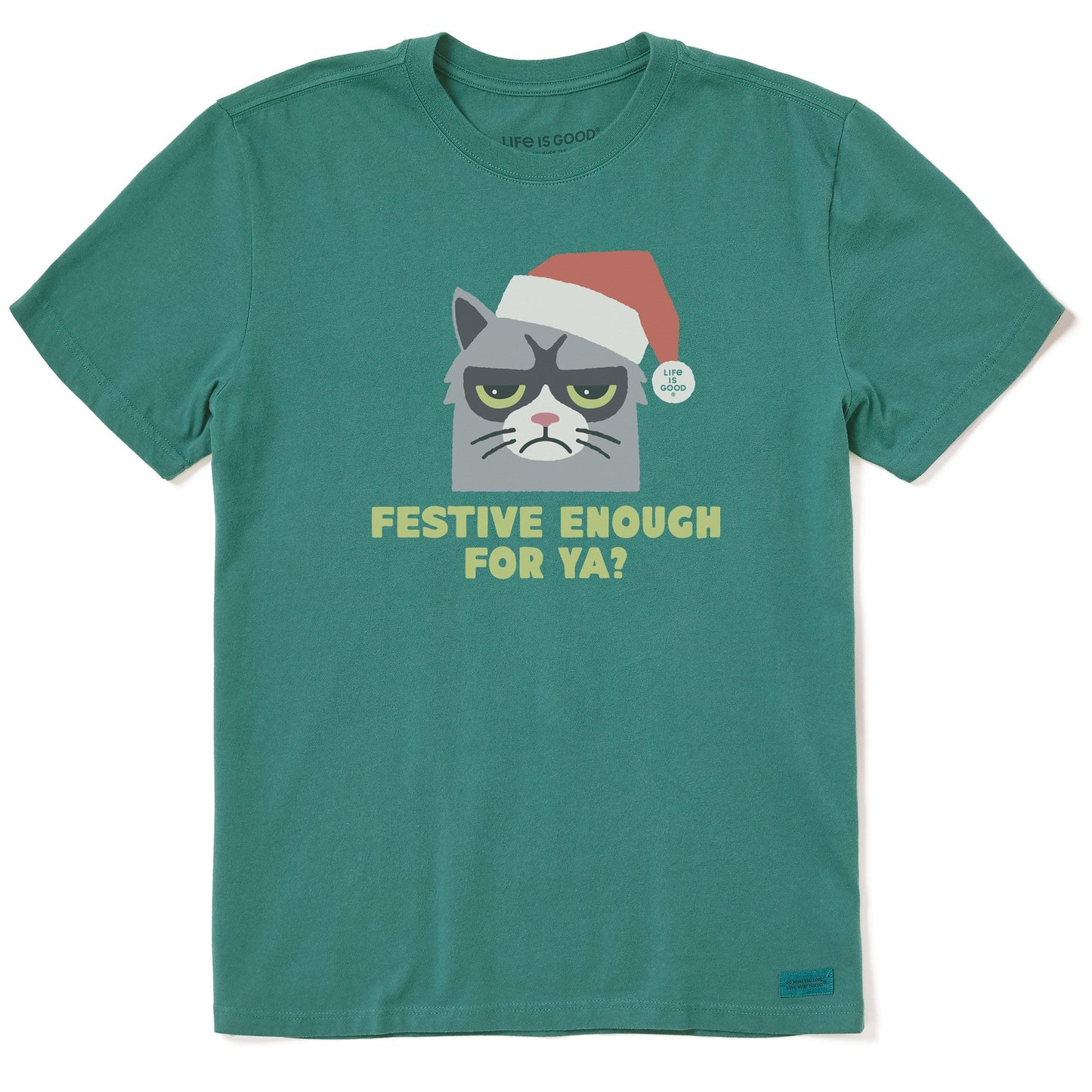 Men's Festive Enough For Ya? Short Sleeve Crusher Tee