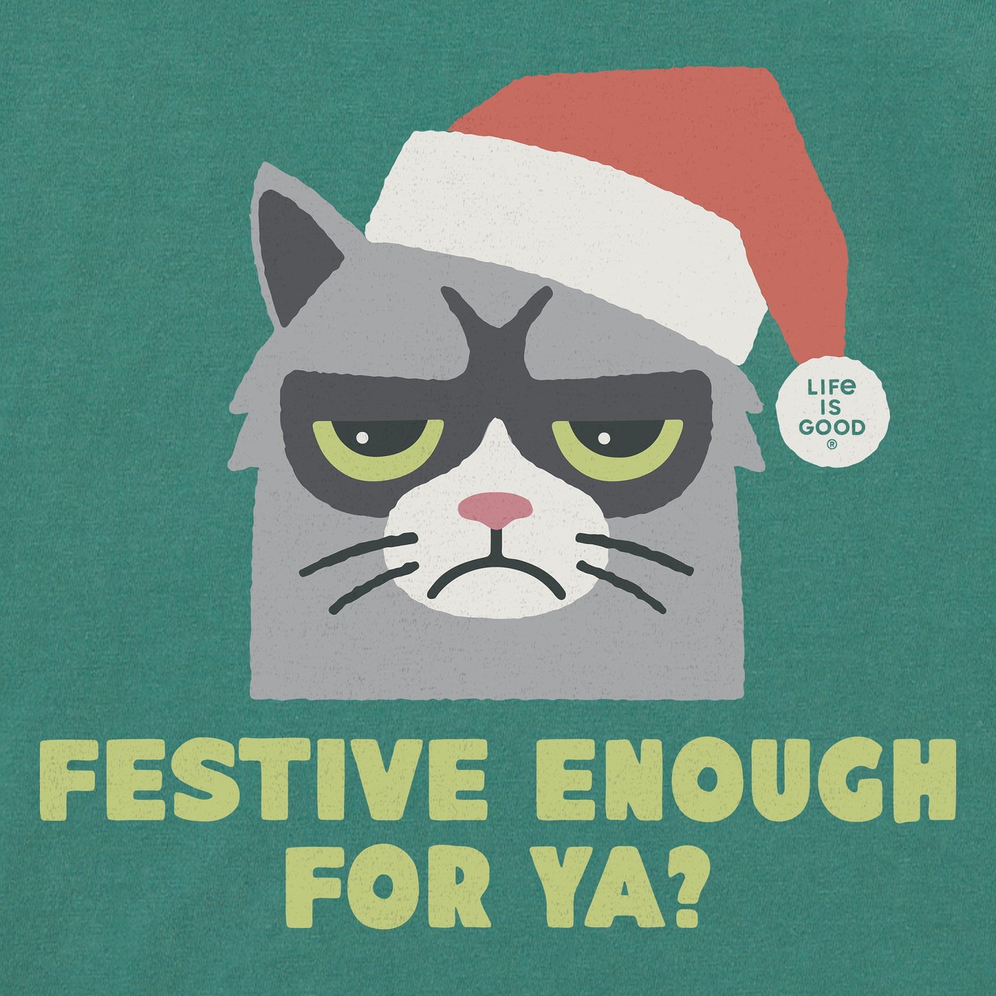 Men's Festive Enough For Ya? Short Sleeve Crusher Tee
