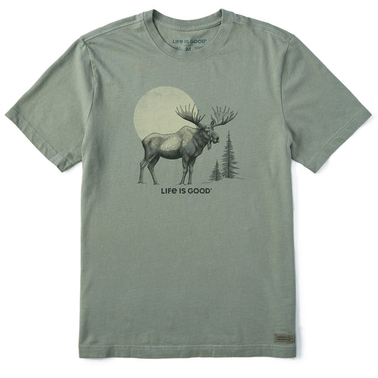 Men's Moose Sunrise Short Sleeve Crusher Tee