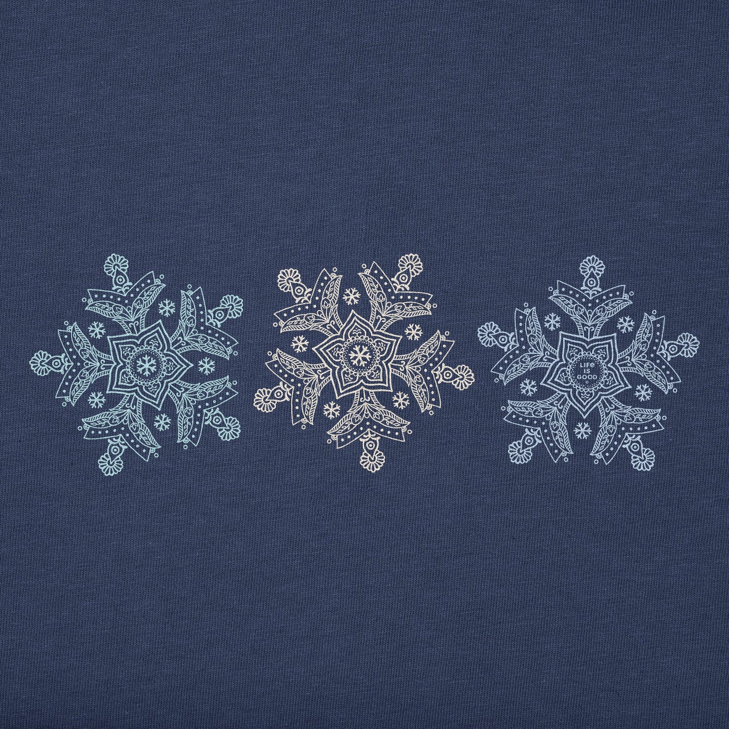 Women's Snowflake Trio Long Sleeve Crusher Vee