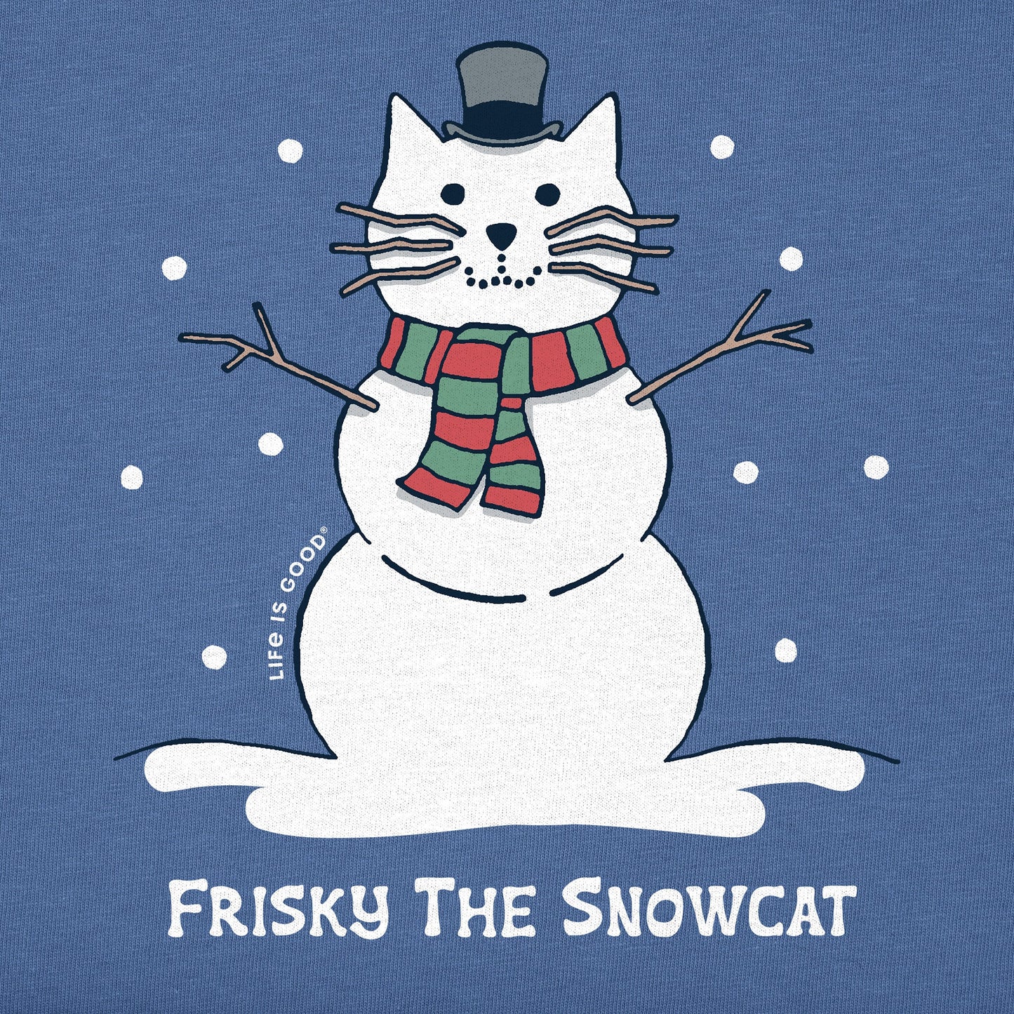 Women's Frisky the Snowcat Long Sleeve Crusher Tee