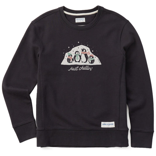 Women's Just Chillin' Penguin Fam Simply True Crew