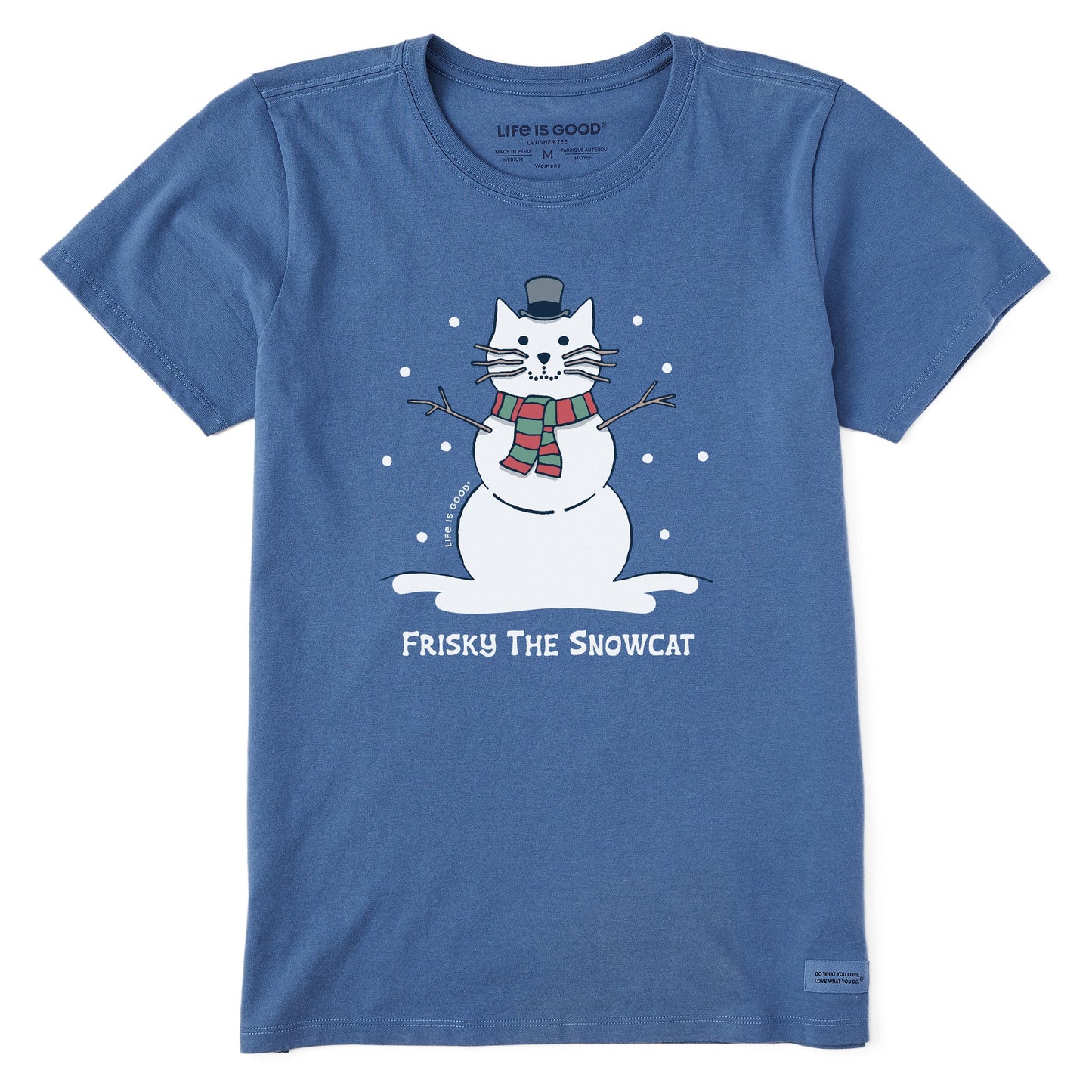 Women's Frisky the Snowcat Short Sleeve Crusher Tee