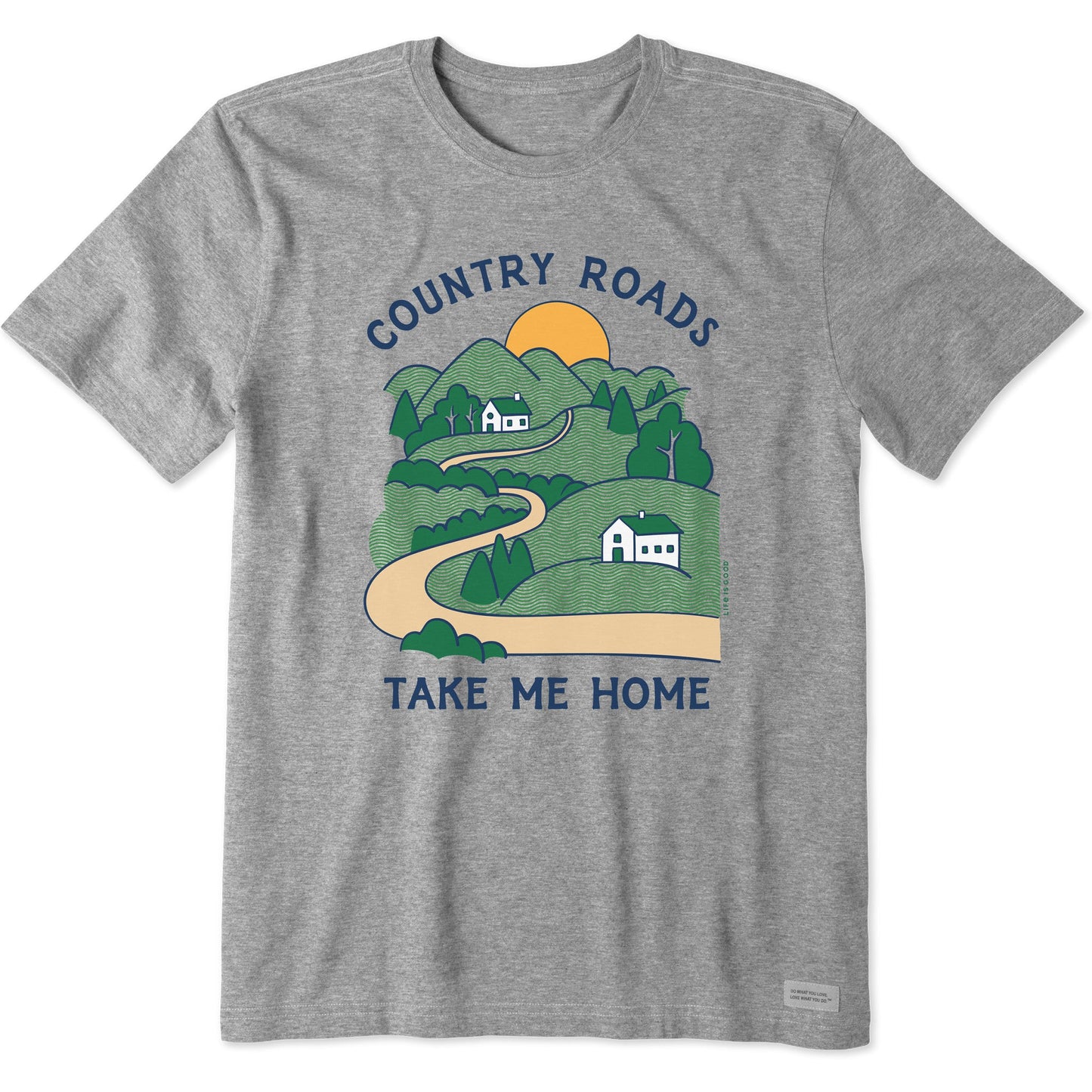 Men's Country Roads Take Me Home Short Sleeve Crusher Tee