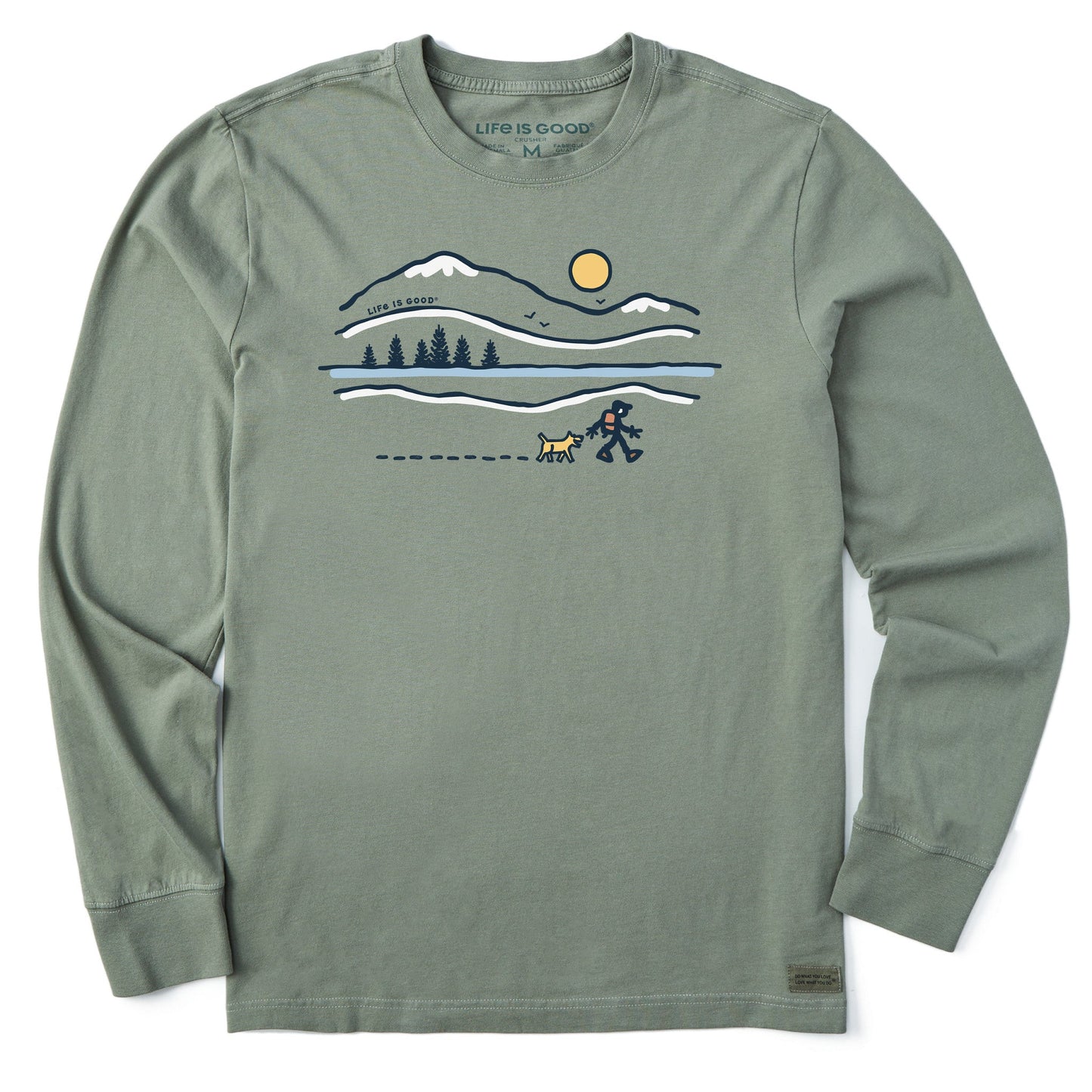 Men's Winter Lake Walk Long Sleeve Crusher Tee