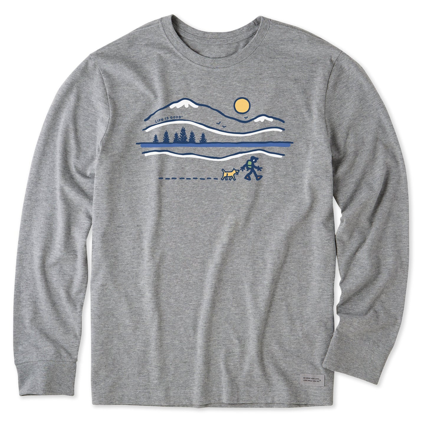 Men's Winter Lake Walk Long Sleeve Crusher Tee