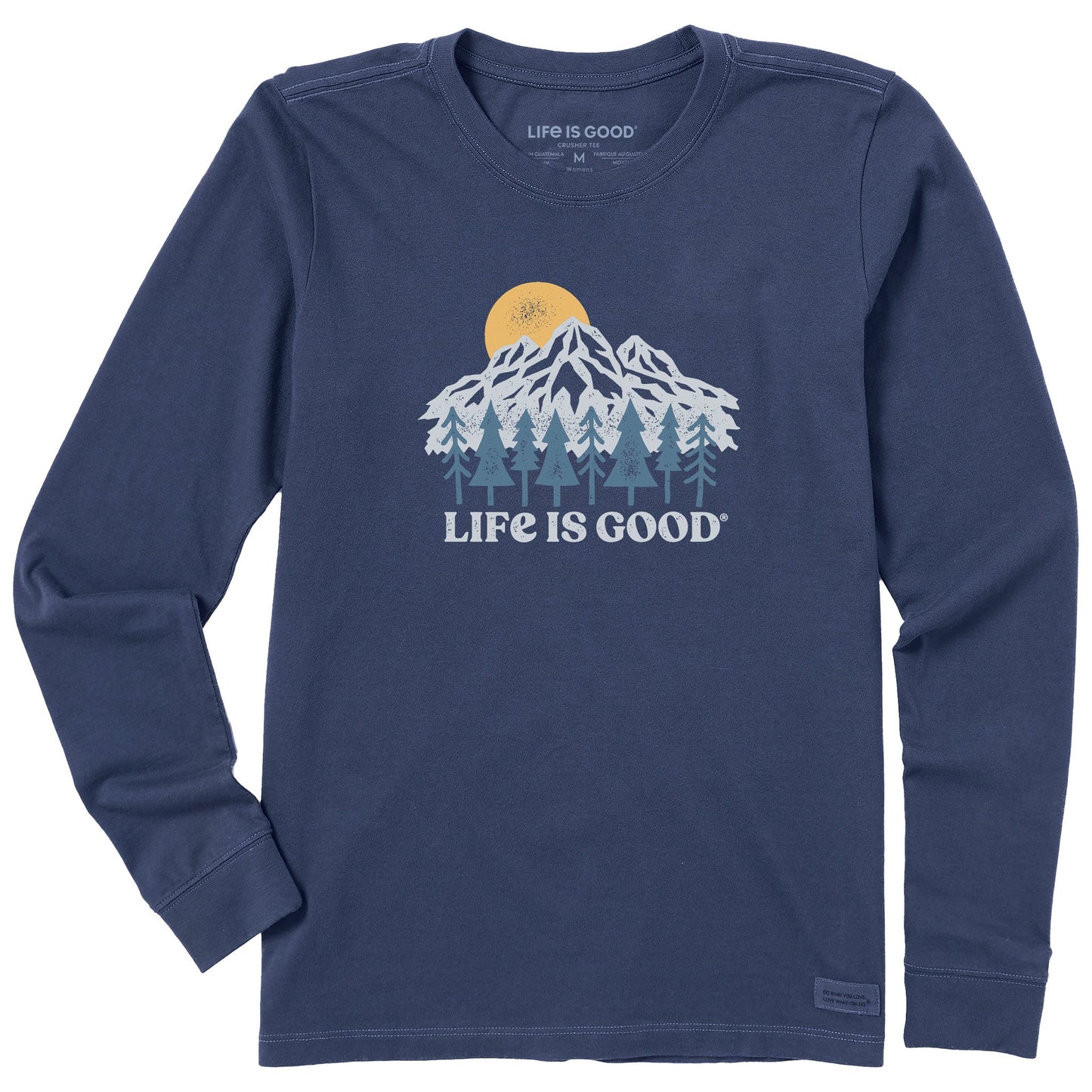 Women's Mountains and Trees Long Sleeve Crusher Tee