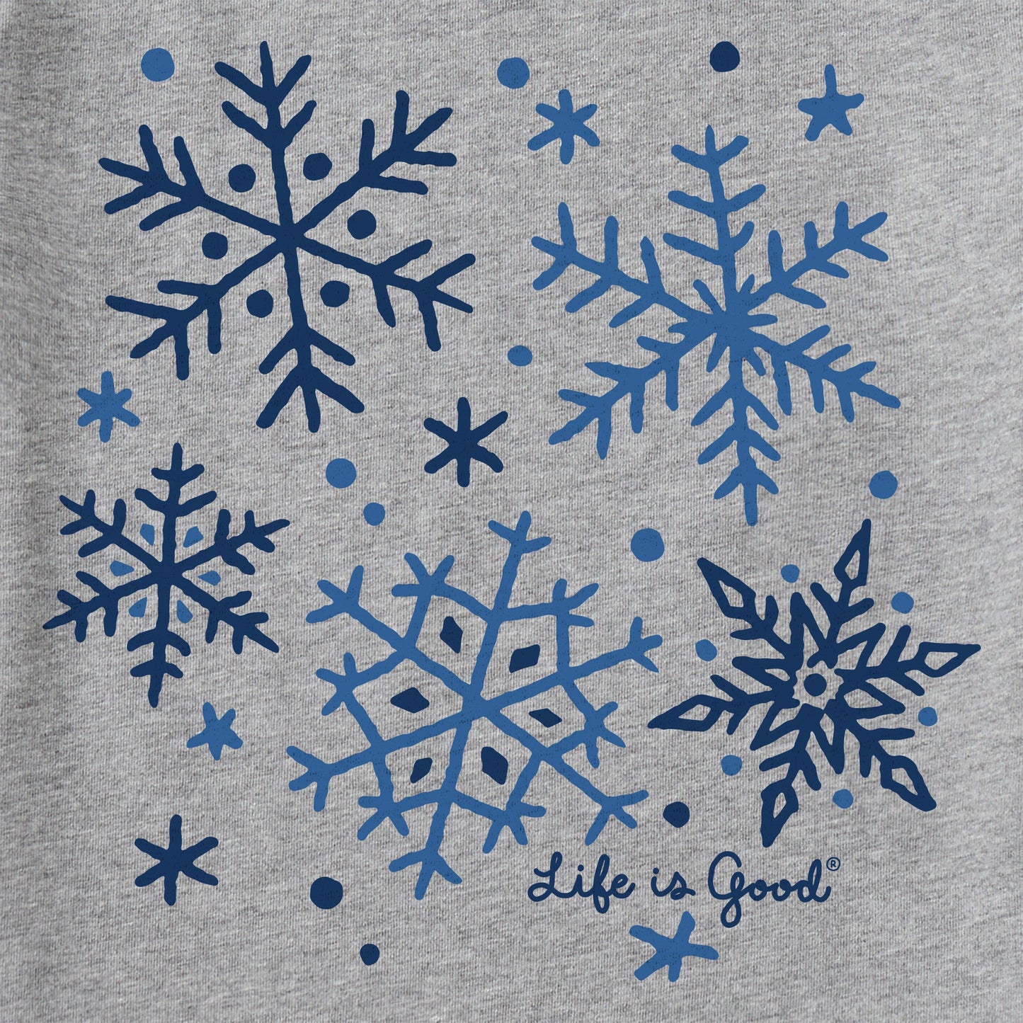 Women's Snowflake Medley Long Sleeve Crusher Tee