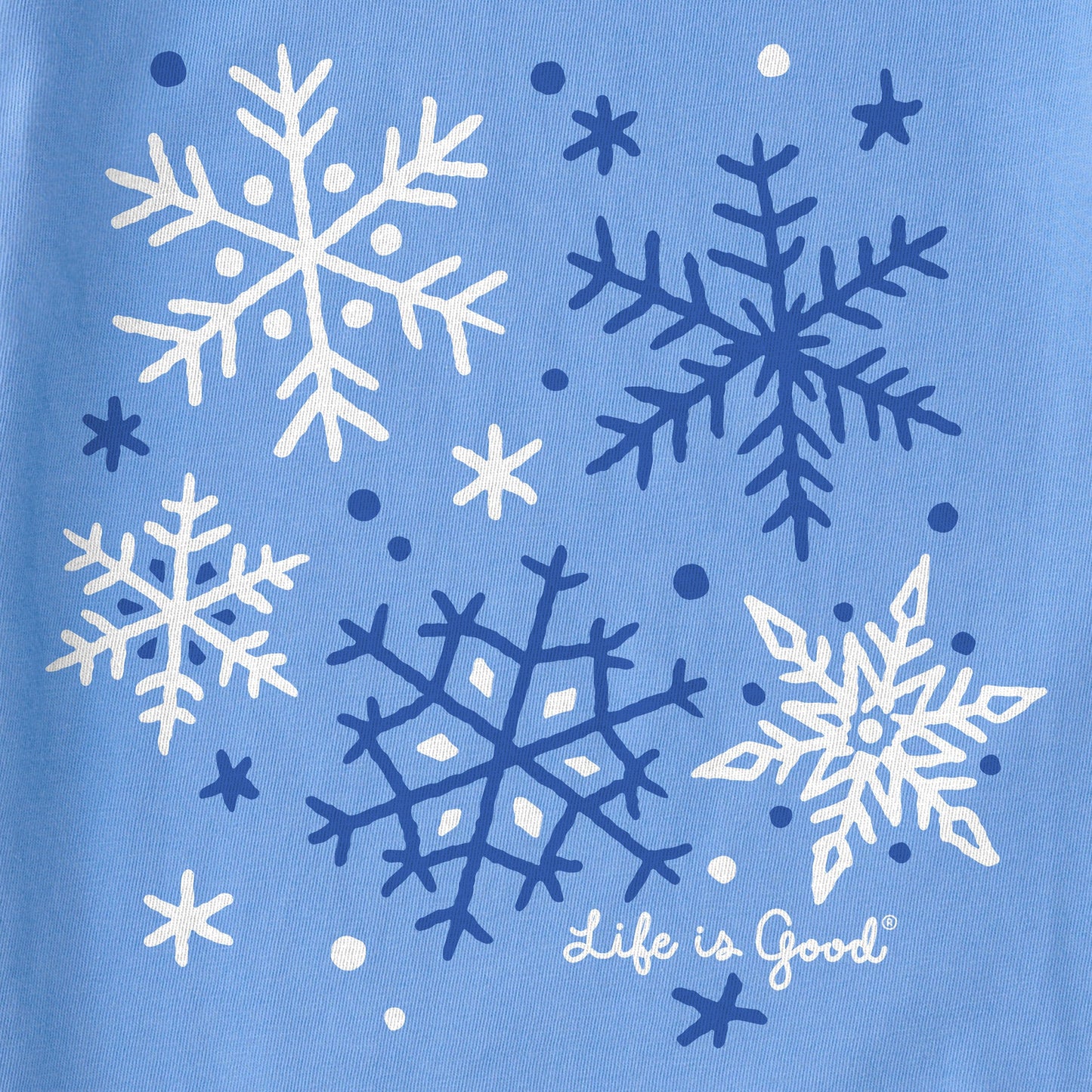 Women's Snowflake Medley Long Sleeve Crusher Tee