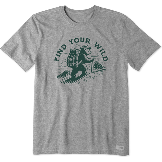 Men's Find Your Wild Bear Short Sleeve Crusher Tee