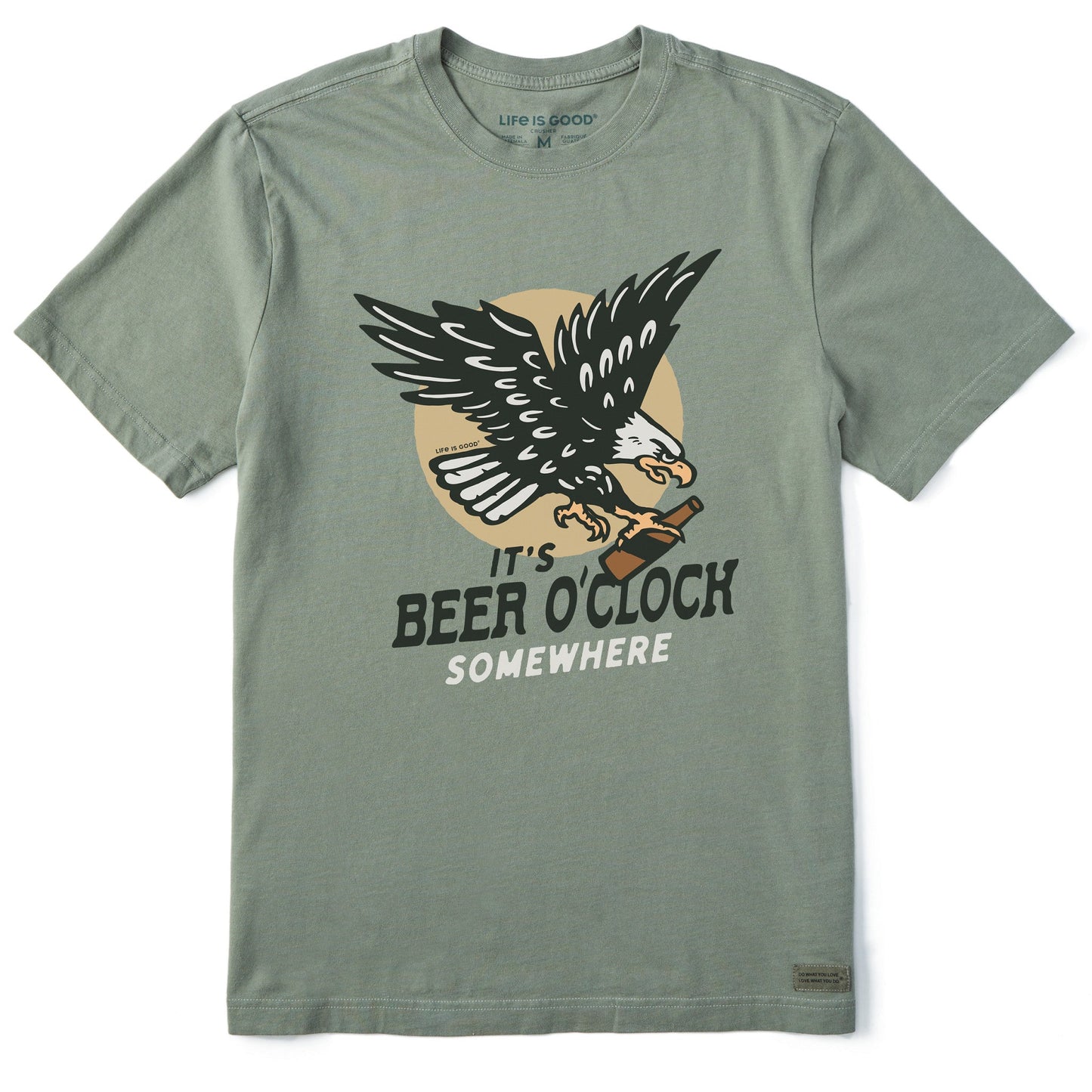Men's It's Beer O Clock Somewhere Short Sleeve Crusher Tee