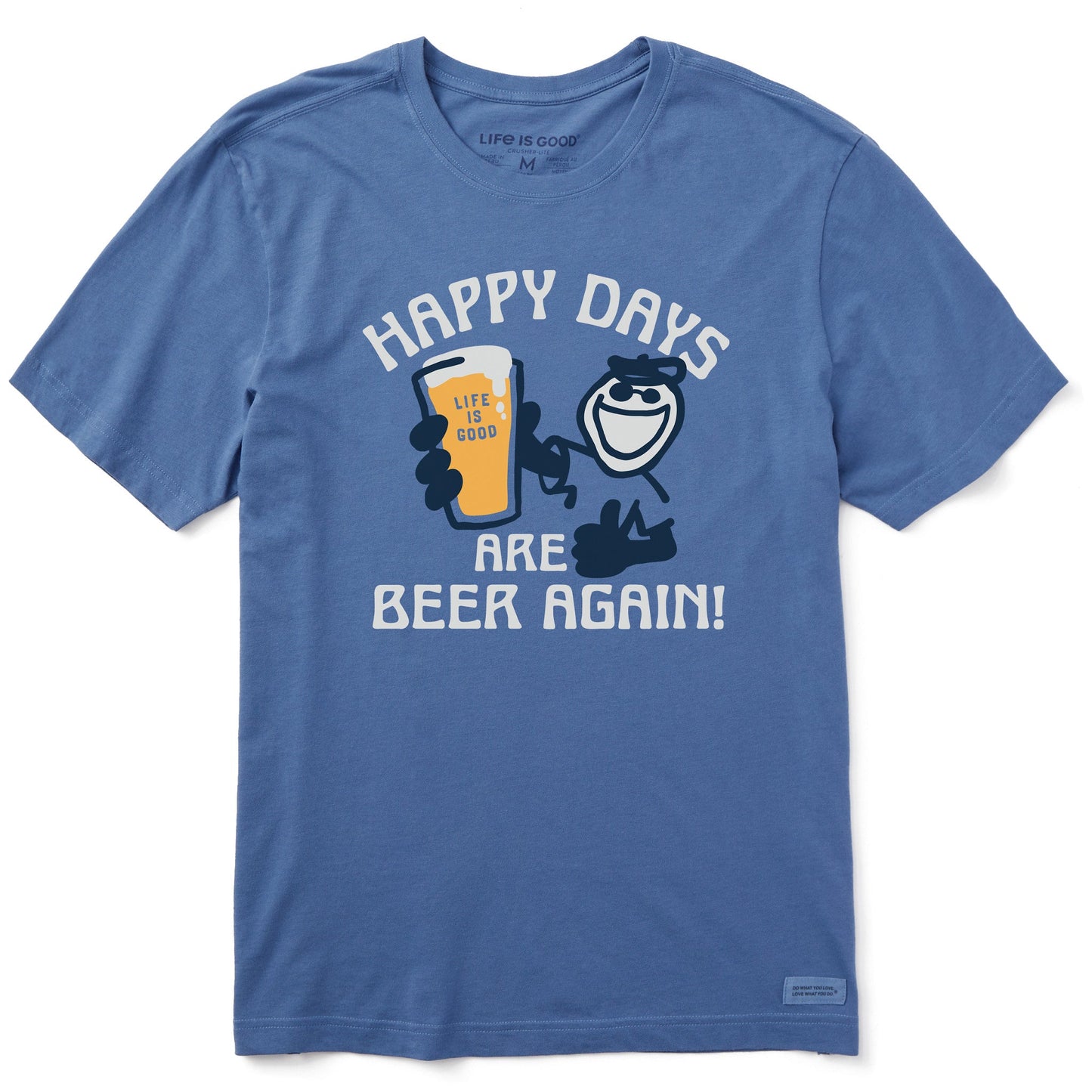 Men's Happy Days are Beer Again Short Sleeve Crusher Tee