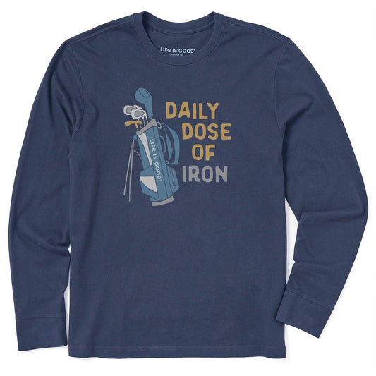 Men's Daily Dose of Iron Clubs Long Sleeve Crusher Tee
