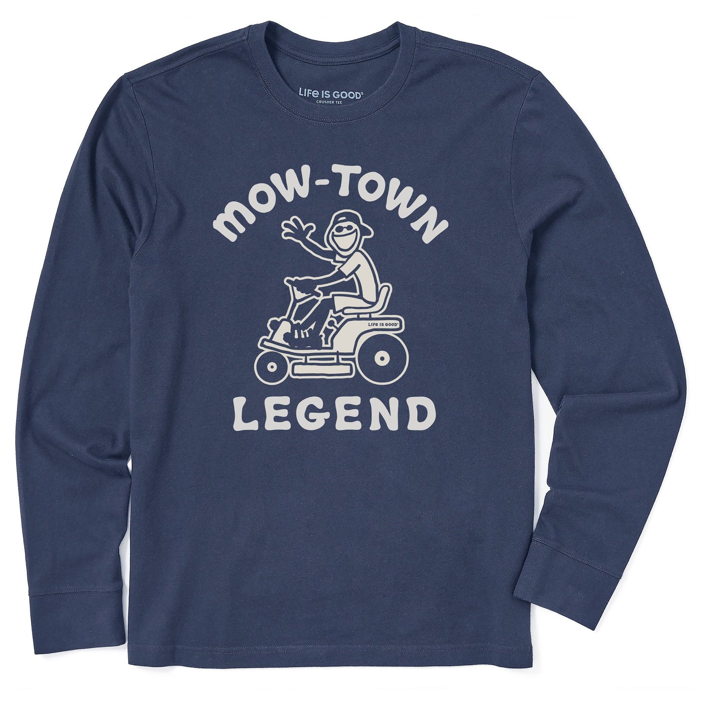 Men's Mow-town Legend Long Sleeve Crusher Tee